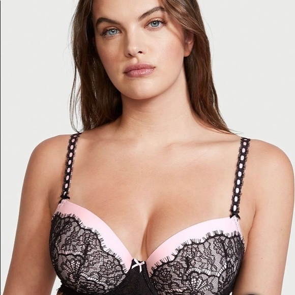 VS Dream Angels Lightly Lined Demi Wireless Bra 38DD NWT & matching panty set - Picture 4 of 12